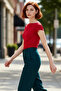 Women's Boat Neck Fitted Cotton Blouse Summer Casual Durable Material for Use