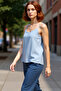 Women's V-Neck Thin Strap Plain Woven Blouse Casual Elegance and Comfort Quality Stylish Comfortable Modern
