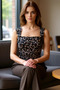 Floral Knitted Tulle Blouse Fitted Fit Comfortable Summer Trend Design Zarifane - 2