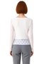 Women's Boat Neck Lace Detailed Long Sleeve Flexible Knitted Quality Stylish Comfortable Modern - 4