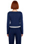 Women's Asymmetrical Collar Buttoned Bodycon Stretchy Knitted Long Sleeve Quality Stylish Comfortable Modern - 4