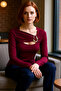 Women's Stylish Detailed Fitted Long Sleeve Knitted Quality Stylish Comfortable Modern Elegant - 2