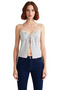Women's Plaid Pattern Satin Crop Blouse with Thin Straps Summer Comfortable Daily Perfect Fit - 3