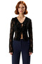 Women's V-Neck Tie Detail Long Sleeve Stretchy Knitted Blouse Quality Stylish Comfortable Modern Elegant - 3