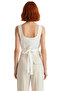 Summer Cotton Crop Blouse Fitted Fit Square Collar Casual Style Durable Material Distinguished - 4