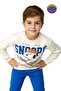 Boy's Snoopy Printed Color Tracksuit Set - 8