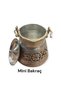 Mini Copper Porridge Pot 0.40 Liter Carved Spice Bowl Copper Helke Mini Helke for Sale - 2