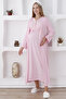 Long Sleeve Maternity Nightgown & Robe Set / Lace Trimmed Bust and Buttons / Slippers and Crown Gift - 6