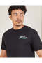 Men Black Basic Printed T-Shirt - 4