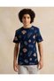 Senior Boys Navy Printed T-Shirt
