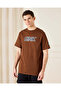 Men Brown DNK Print T-Shirt