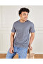 Men Grey Basic Solid T-Shirt - 5