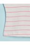 Infant Girls Pink Striped Casual T-Shirt - 3