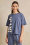 Senior Girls Blue Printed Top