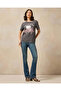 Women Charcoal Acid Wash Hello Kitty Printed T-Shirt - 2