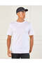 Men White Basic Solid T-Shirt