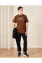 Men Brown DNK Print T-Shirt - 3