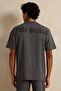 Men Grey Back Print T-Shirt - 3