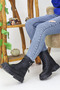 Women's Lace-Up Zippered Buckle Thick Sole Boots Winter Waterproof 504 - 2