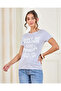 Women Lilac Printed T-Shirt