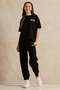 Senior Girls Black Printed Top - 6