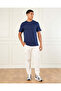 Men Navy Basic Solid T-Shirt - 2
