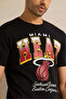 Men Black Printed T-Shirt - 4