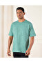 Men Green Plain T-Shirt