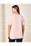 Women Beige Embellished T-Shirt - 3