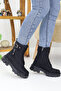 Women's Lace-Up Zippered Buckle Thick Sole Boots Winter Waterproof 504 - 4