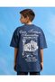 Senior Boys Blue Printed Oversize T-Shirt - 3