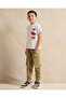 Boys White Printed T-shirt - 2