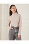 Senior Girls Beige Turtle Neck T-Shirt