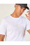 Men White Basic Solid T-Shirt - 4