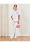 Women White Printed Oversized T-Shirt - 3