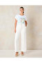 Women White Embroidered T-Shirt - 2