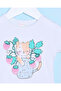 Infant Girls White Cat Print T-Shirt - 2