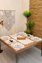 Ahbej |   7 Piece Ruffled Tableware Presentation Set 40 X 150