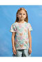 Girls White Leaves Print Shirt - 2