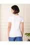 Women White Floral Print T-Shirt - 3