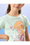 Girls Mint Printed T-Shirt - 4