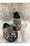 Kilim Cat Detailed Lightweight Non-Slip Sole Women's Winter House Slippers