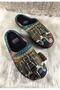 Kilim Cat Detailed Lightweight Non-Slip Sole Women's Winter House Slippers - 3