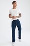 High Waist Diago Comfort Fit Pipe Leg Jean Trousers - 3