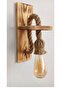 Wooden Serka Sconce - Wall Lamp for Cafe Hotel Restaurant