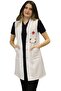 Classic Collar Women's Doctor Apron, Nurse, Teacher, Lab Pharmacist Lab Apron, White Apron