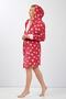 Pink Heart Velvet Dressing Gown - 4