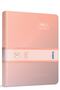 The Book Pastel 20x28 400 Sheets 4 Compartments Hard Cover Hardcover Notebook (3486) Checked Pastel Salmon
