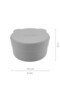 Mini Bowl with Silicone Lid 2-Piece Mini Bites - Mellow Yellow / Powder Gray - 5