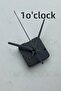 Clock Mechanism, Flowing Silent Wall Clock Mechanism, 14 mm Shaft, Scorpion-Hour-Hand-Second-(Without Hanger) - 2